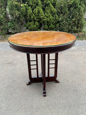 彰化二手貨中心(原線東路二手貨) ---- 檜木設計餐桌 圓桌
