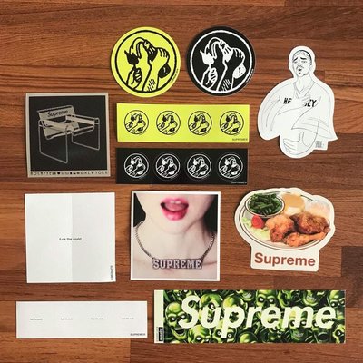 Supreme week hotsell 1 stickers ss19