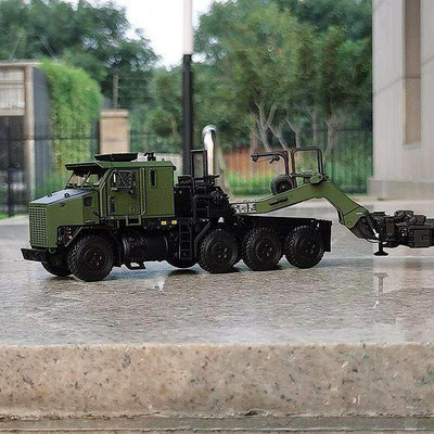 TWH奧什卡什 M1070 拖車 軍事龍拖150合金卡車模型擺件
