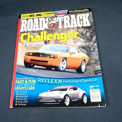 【懶得出門二手書】英文雜誌《ROAD &amp; TRACK 》BMW M5&amp;M6  2006.02│七成新(21Z32)