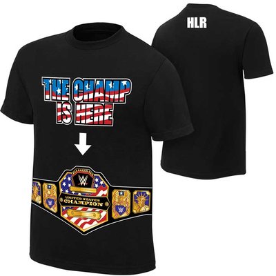 WWE 摔角衣服  John Cena The United States Champ is Here 美國冠軍在這裡短