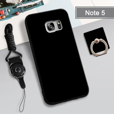 SAMSUNG 三星 Galaxy Note 5 矽膠軟手機殼(黑色)