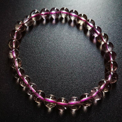 天然高品玻利維亞紫黃水晶手珠 6.8mm