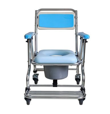 【免運】浴室防滑 鋁合金 附輪收合式便器椅 浴室椅 洗澡椅 洗便椅 便盆椅 FC-301 LUCY™ 台灣製造