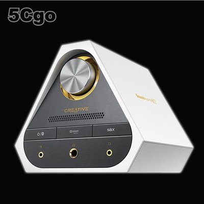 5Cgo【發燒友】Sound Blaster X7 HI-FI 筆記本外置聲卡 USB 耳放 DAC 白色限量版 含稅