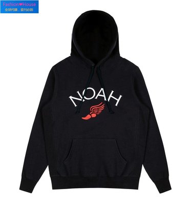 『Fashion❤House』【全新】Noah NYC Winged hoodie 帽T 連帽外套 黑色 灰色 深藍 經典款
