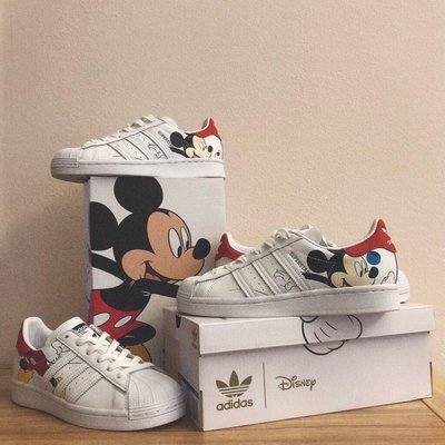 【正品】Adidas Originals x Disney Mickey Mouse 板 迪士尼米奇男女情侶現貨潮鞋