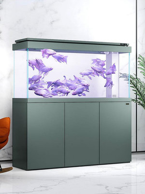 2023新款森森魚缸水族箱生態玻璃魚缸家用客廳大型底濾落地免換水