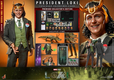 全新 Hot Toys TMS067 1/6 限定收藏版 總統洛基 President Loki