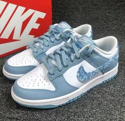 【Luxury】Nike Dunk Low "Blue Paisley" 藍白變形蟲 雲朵藍 限量發售 DH4401-101