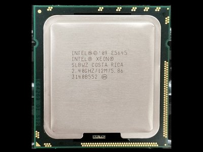 【含稅】Intel Xeon E5645 2.4G SLBWZ 1366 6核12線 80W 正式CPU 一年保