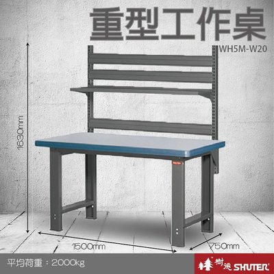 【熱賣款-樹德】WB專業重型工作桌 WH5M+W20 (工具車/辦公桌/電腦桌/書桌/寫字桌/五金/零件/工具)