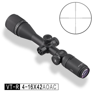 [01] DISCOVERY 發現者 VT-R 4-16X42 AOAC 狙擊鏡 ( 真品瞄準鏡抗震倍鏡氮氣快瞄內紅點