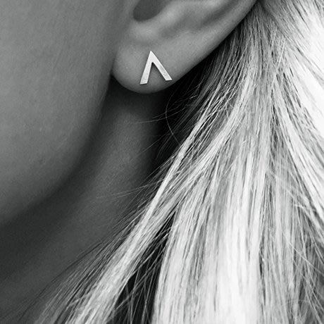 葡萄牙精品 CINCO 台北ShopSmart直營店 V earrings 24K金耳環 勝利V型耳環