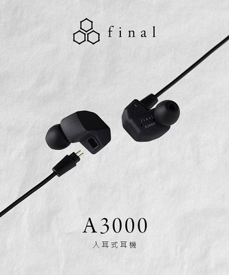 日本 final – A3000 入耳式耳機  耳道式耳機