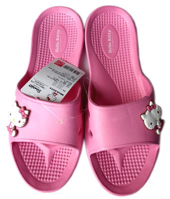 【卡漫迷】 Hello Kitty 輕量 拖鞋 粉紅 二選一 ㊣版 造型 舒適 室內鞋 止滑 防水 凱蒂貓 EVA