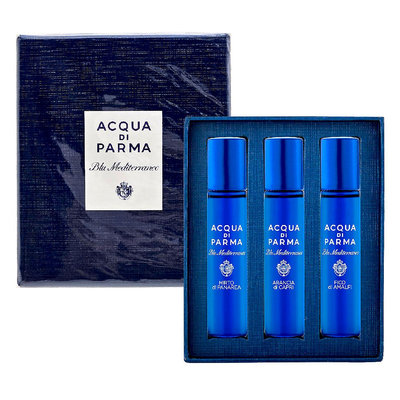 ACQUA DI PARMA 帕爾瑪之水 藍色地中海旅行組2937(12ml×3)，平輸，市價3400元，下單前請先詢問貨量