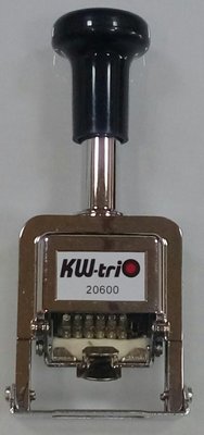 自動號碼機 KW-triO - KW20600 - 6位數號碼機 電腦 工具 印章 qqw