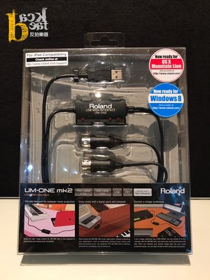 [反拍樂器] Roland UM-ONE MK2 MIDI USB 錄音介面 連接線 傳輸線 iOS 免運費 公司貨