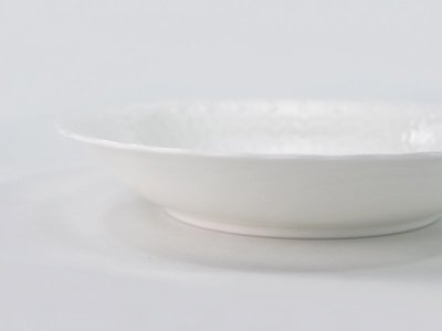 高檔餐具 日本RUI/鳴海ilk White 19cm湯盤2只裝餐盤骨瓷盤9072-1528G