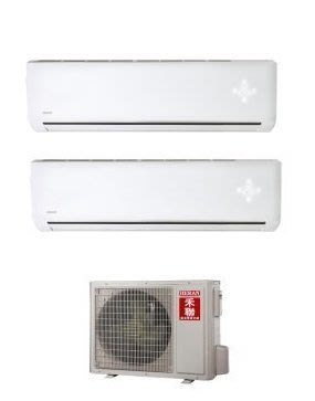 HERAN禾聯壁掛式一對二變頻空調除濕冷暖氣HI-N231H+HI-N361H/HM2-N521H (免運送安裝)