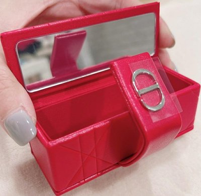 Dior 迪奧 皮革 唇膏盒 口紅盒 紅色 限量