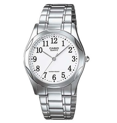 CASIO WATCH 卡西歐時尚經典輝煌白面指針紳士石英腕錶 型號：MTP-1275D-7BDF【神梭鐘錶】