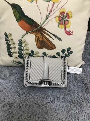 ╭☆包媽子店☆ Rebecca Minkoff Love Crossbody 菱格金屬邊系列鏈條斜挎包 mini款