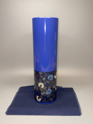 日本回流 漆器花瓶，樹脂大漆花瓶，銅內膽赤繪金蒔繪花器 花瓶