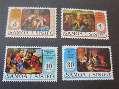 【雲品10】薩摩Samoa 1974 Sc 407-10 set MH 庫號#B535 89034