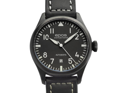 【JDPS 御典品 / 名錶專賣】EPOS 愛寶時錶 型號3397.132.25.55.24 自動 43mm 不鏽鋼 附盒 編號F34771