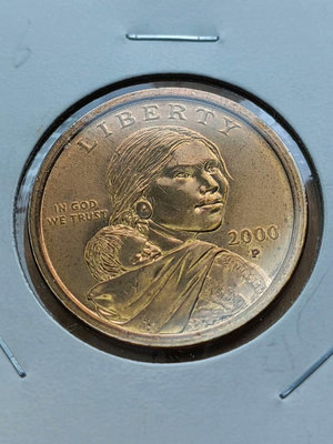 【美洲】美國2000年1刀紀念幣 美元硬幣 品相極好 MZ0