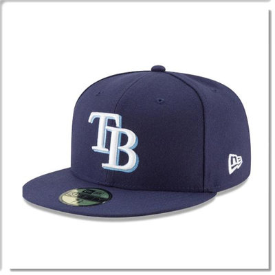 【ANGEL NEW ERA】NEW ERA MLB 坦帕灣 光芒 59FIFTY 正式球員帽 通用 深藍色 棒球帽
