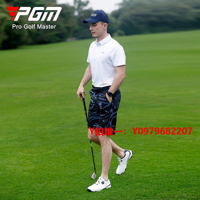高爾夫衣服PGM 高爾夫褲子 男士短褲 流體印花 夏季球褲防水男裝男褲服裝