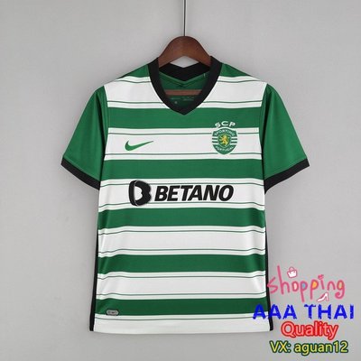 【全新免運】22-23 Sporting Lisbon Home Soccer Jersey Football Shirt Thai足球短袖訓練服