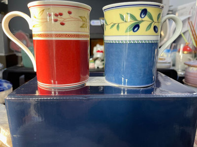 【二手】杯德國獅牌Hutschenreuther馬克對杯全 回流瓷器 茶杯 咖啡杯【禪靜院】-1784