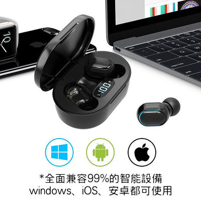 無線藍芽耳機⚠現貨免運⚠觸控版➕LED電量顯示 自動配對💙藍牙耳機+充電倉🔋蘋果安卓通用/運動耳機/極致音質