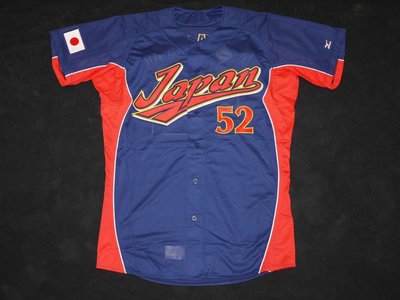 貳拾肆棒球--限定品Mizuno pro 2006WBC日本代表川崎宗則客場球員版球衣