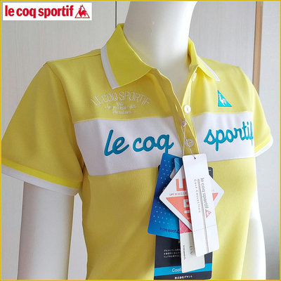 🇯🇵日本新品✈️公鷄 LE COQ GOLF 短袖POLO衫 女 L號 le coq sportif 樂卡克 2021年 黄色 POLO A1583L