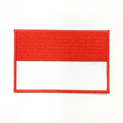 【A-ONE】印尼國旗 Patch熨斗刺繡徽章 胸章 立體繡貼 裝飾貼 繡片貼 燙布貼紙