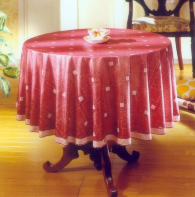 *桌巾工坊* 90 cm圓 茶几桌巾 (共 3 色) 塑膠桌巾