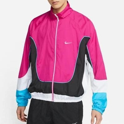 【熱賣精選】耐吉/Nike THROWBACK 男子梭織立領防風運動夾克外套 CV1932-698