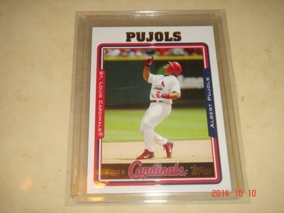美國職棒 Cardinals Albert Pujols 2005 Topps #18 球員卡