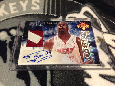 13 14 Court Kings - Shaquille O'Neal 限量/10 尾號 Prime金版 Patch 球衣簽名卡