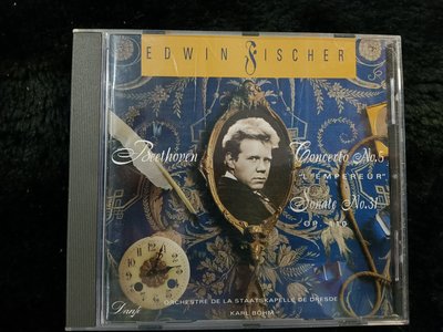 BEFTHOVEN 鋼琴協奏曲 - Edwin Fischer艾德溫費雪 - 碟片近新 - 251元起標  R1148