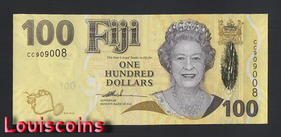 【Louis Coins】B1124-FIJI-ND (2007）斐濟紙幣-100 Dollars（L）