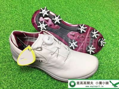 [小鷹小舖] ECCO GOLF W BIOM G2 10155301007 高爾夫 女仕球鞋有釘 天頂級犛牛皮革