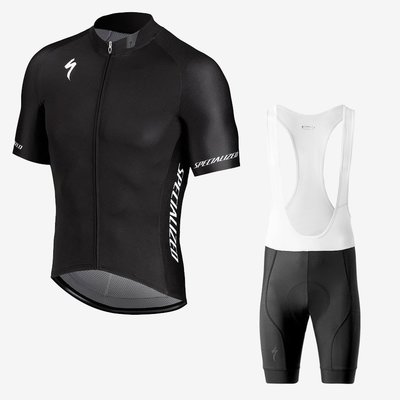 SPECIALIZED Pro Team 男士騎行服套裝夏季透氣速乾黑色短袖騎行服