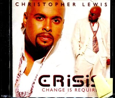 *真音樂* CHRISTOPHER LEWIS / CRISIS-CHANGE IS REQUIRED 二手 K12954 (封面底破)