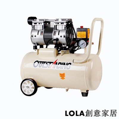 空壓機小型充氣泵木工噴漆裝修高壓220V無油靜音空氣壓縮機